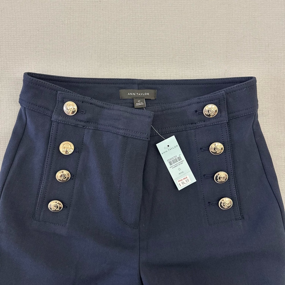 Ann Taylor Blue Boot Cut Flare Pants - Picture 8 of 8